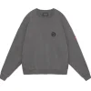 OVERDYE PRE COG CREW NECK CHARCOAL