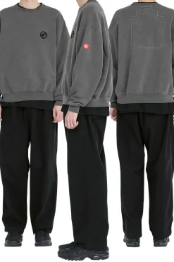 OVERDYE PRE COG CREW NECK CHARCOAL