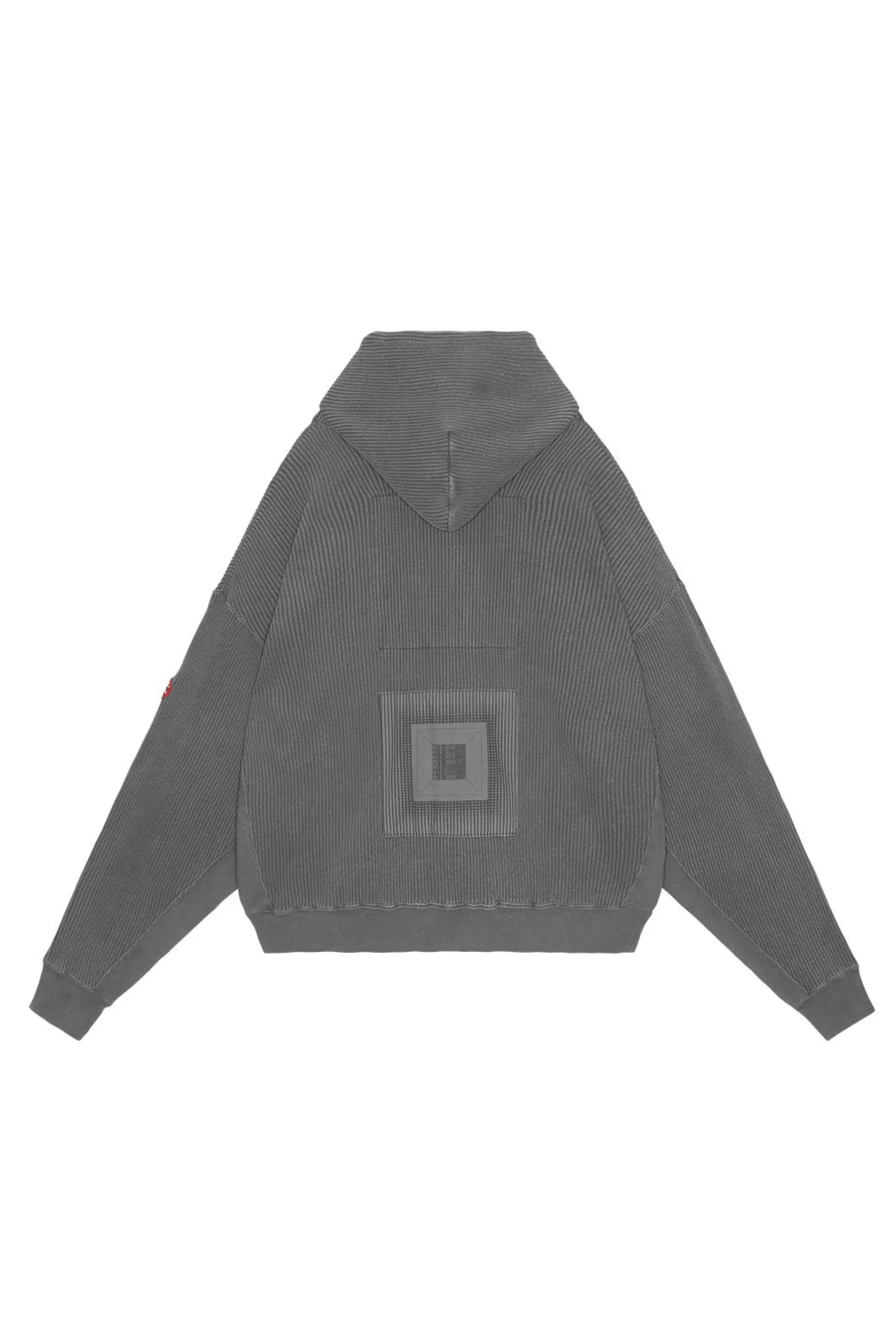 OVERDYE WIDE RIB CUT ZIP HOODY