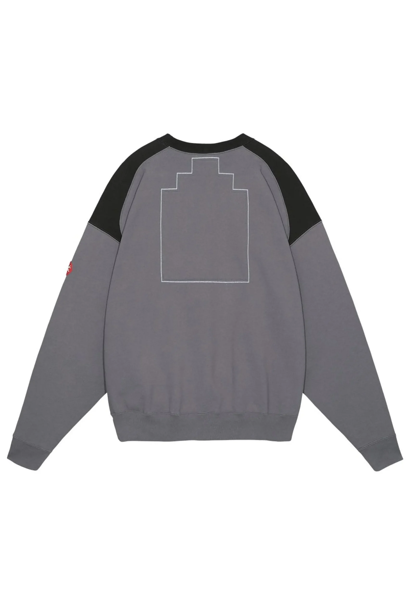 PANEL SHOULDER CREW NECK CHARCOAL