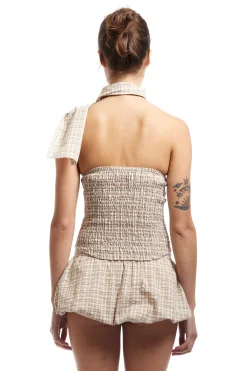 PLAID BUBBLE SKIRT