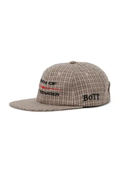Plaid 6-Panel Cap Natural