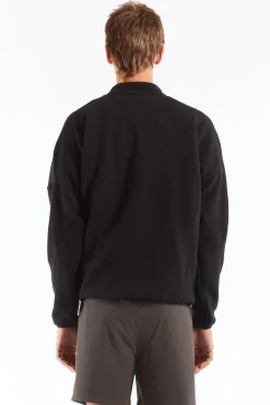 Polartec Fleece Button Up Black
