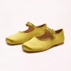 SANDY LIANG MARY JANE POINTE SATIN BALLET FLAT