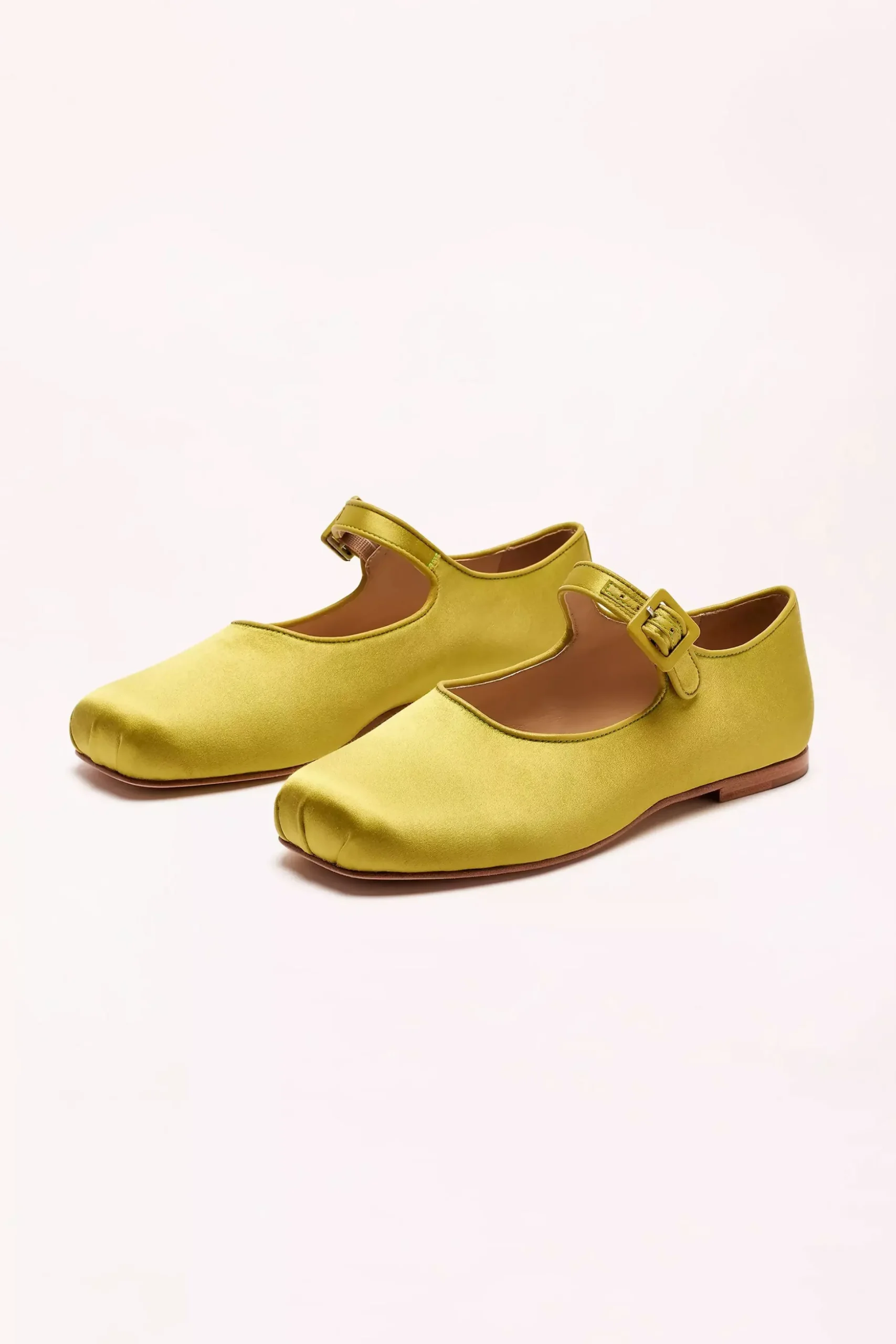 SANDY LIANG MARY JANE POINTE SATIN BALLET FLAT