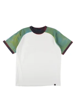 STENCIL RAGLAN S/S TEE WHITE