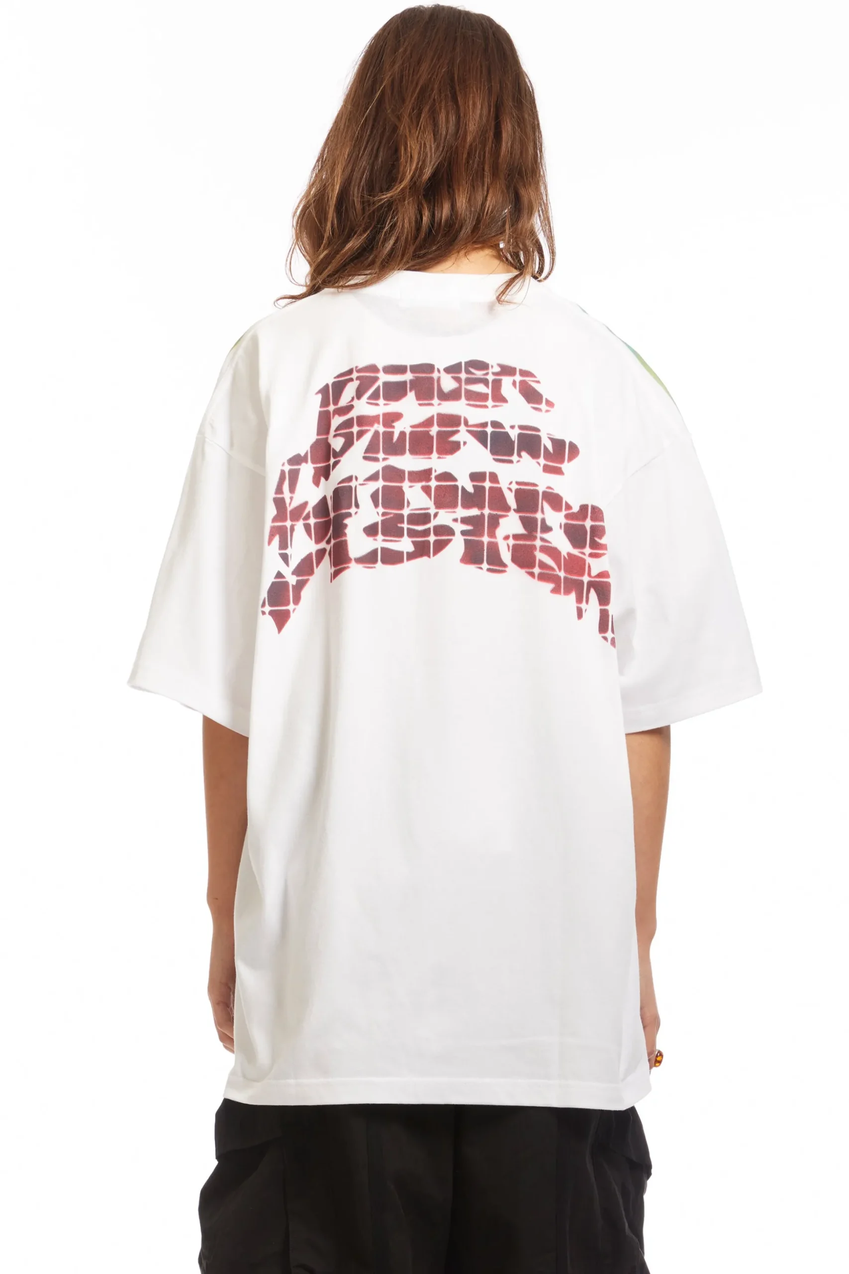 STENCIL RAGLAN S/S TEE WHITE