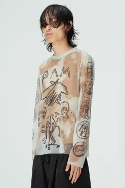SUSUMU MUKAI - MARKINGS MESH TOP