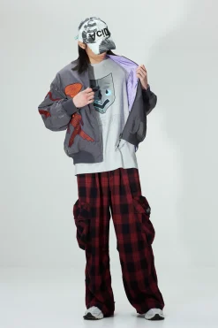 SUSUMU MUKAI - MARKINGS REVERSIBLE BOMBER JACKET