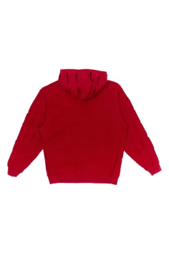 UP CYCLE SLASH HOODIE FIERY RED