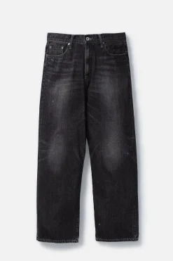 WASHED DENIM DP / WIDE PANTS BLACK