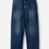 WASHED DENIM DP / WIDE PANTS INDIGO