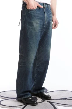 WASHED DENIM DP / WIDE PANTS INDIGO