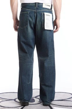 WASHED DENIM DP WIDE PANTS INDIGO