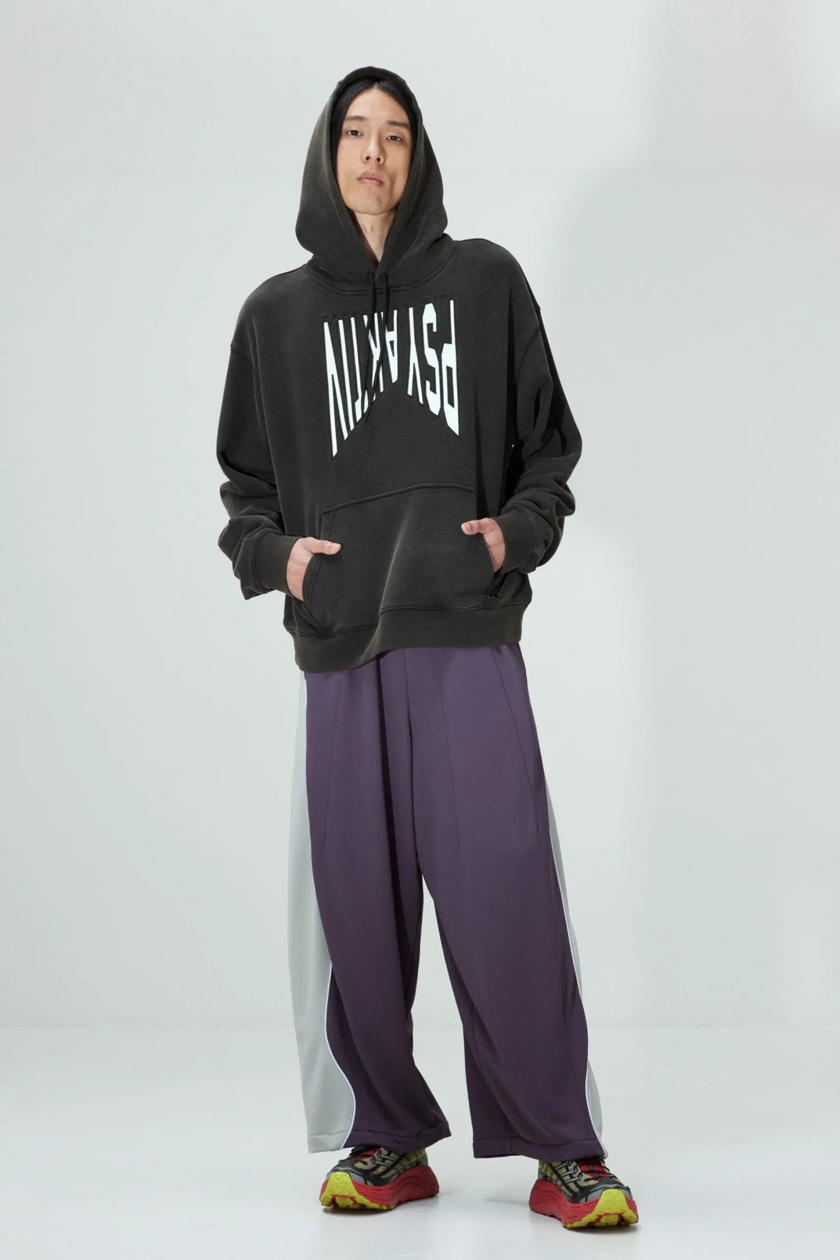 WTTC CONTRAST POSEIDON WIDE LEG TRACK PANT