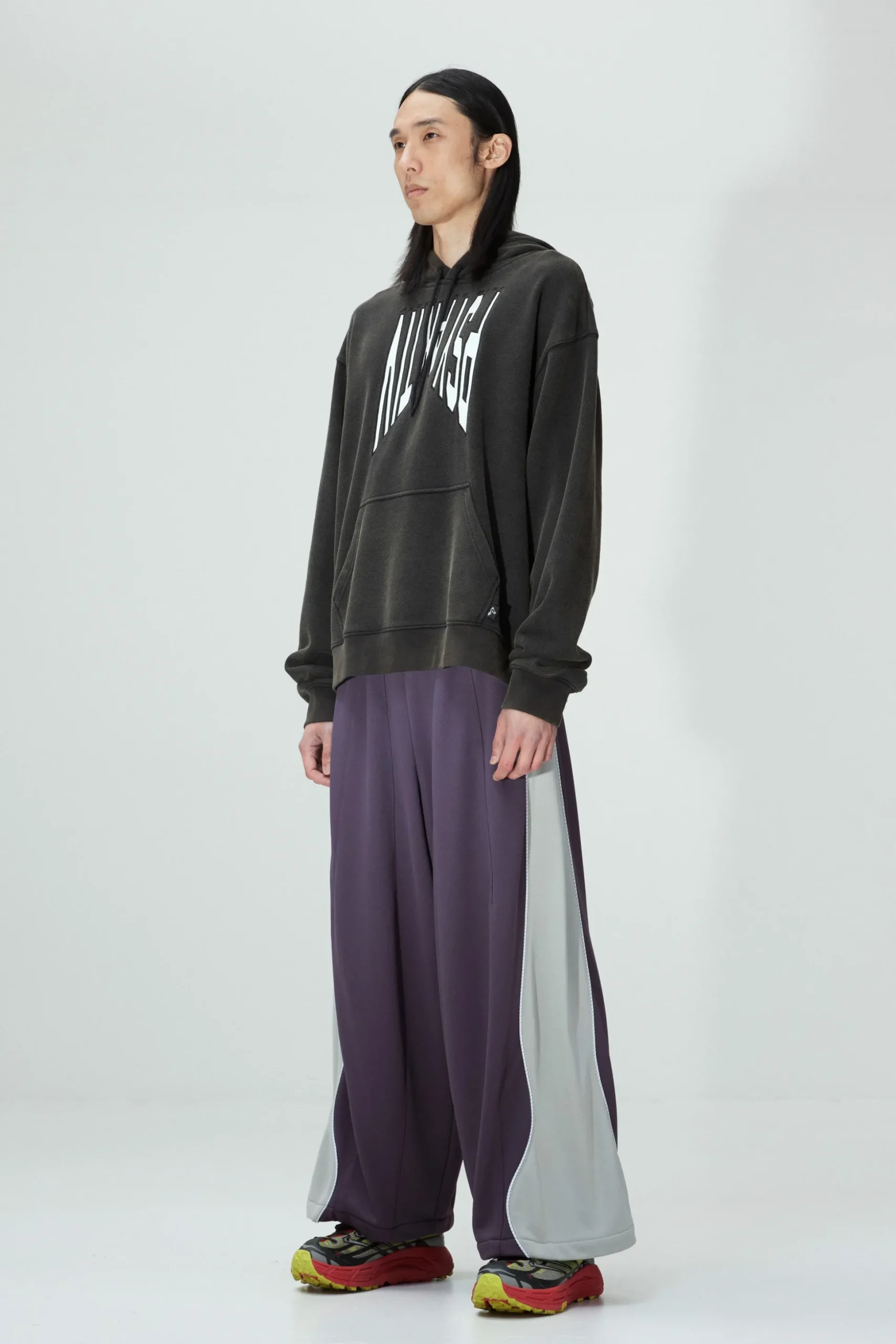 WTTC CONTRAST POSEIDON WIDE LEG TRACK PANT